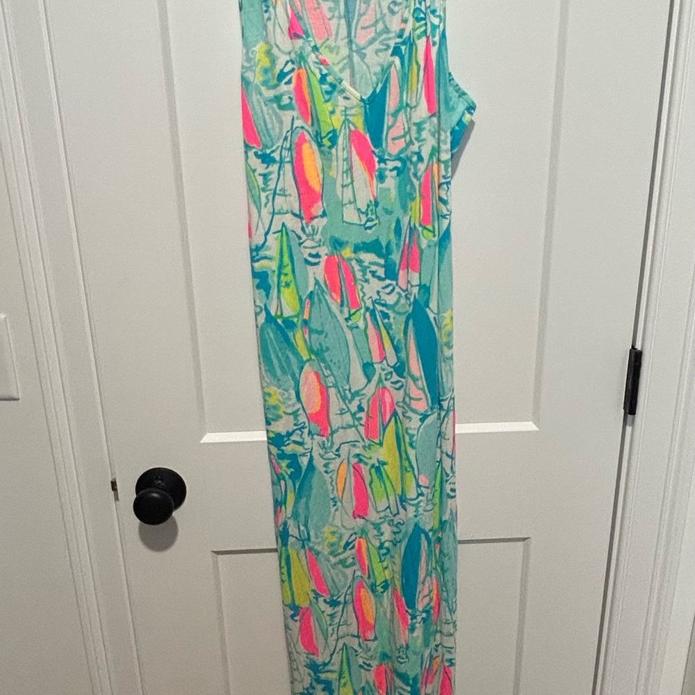 Lilly Pulitzer Pink and Green Tropical One Piece